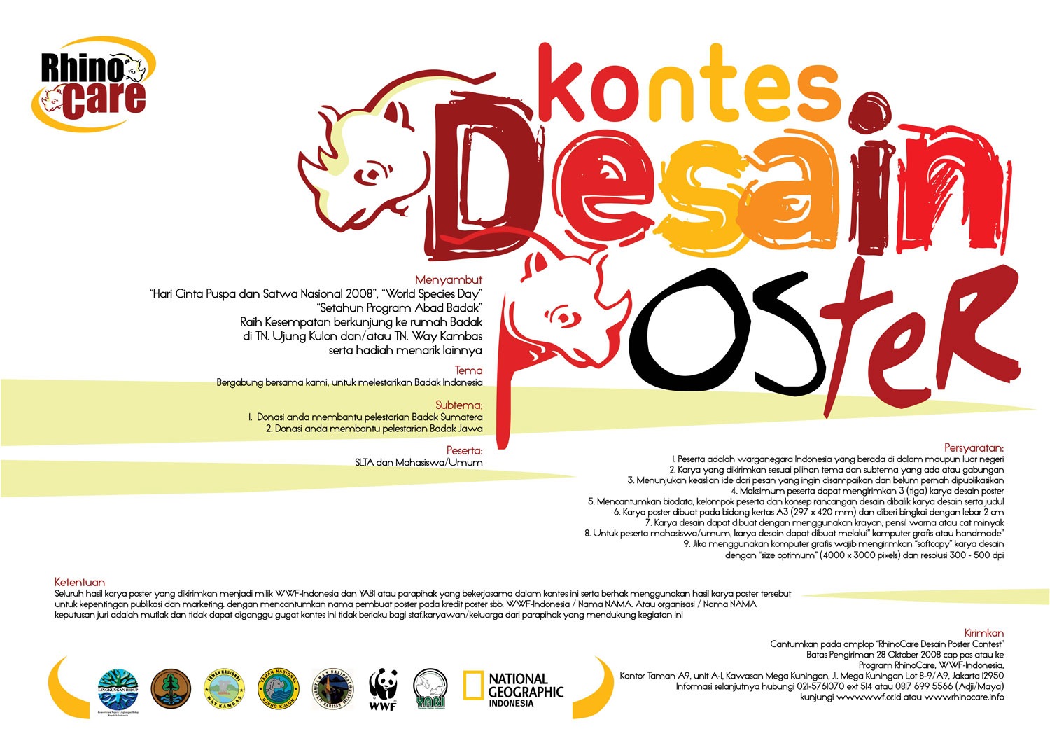 Kontes Desain  Poster  Forum Badak Indonesia